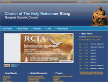 Tablet Screenshot of holyredeemerchurchklang.com
